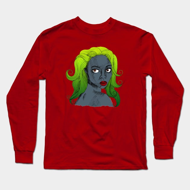 Mermaid Long Sleeve T-Shirt by marv42